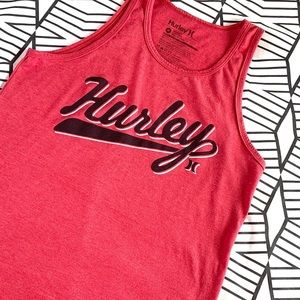 Hurley Heathered Red Tank Medium premium fit soft